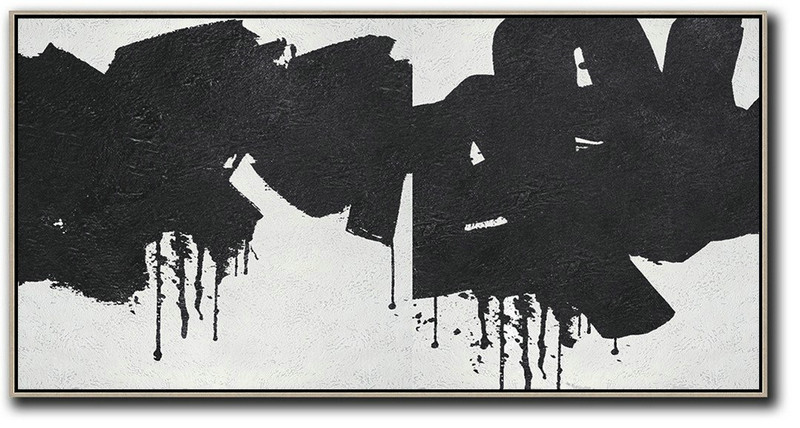 Artwork For Sale,Oversized Panoramic Minimal Art On Canvas - Acrylic Painting On Canvas
